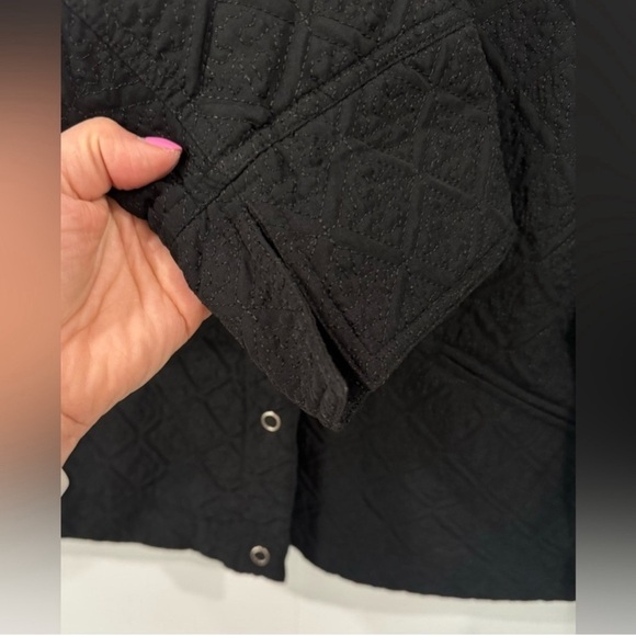 Requirements Women's Lightweight Lined Embroidered Coat Jacket. Black. Size XL - Picture 10 of 11
